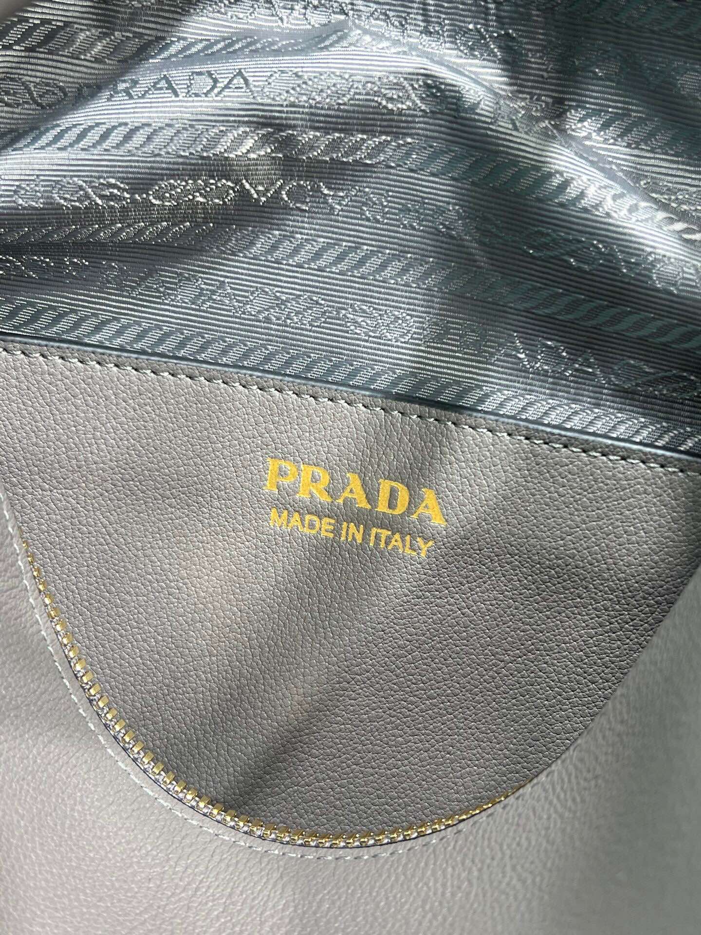 Prada Darling Leather Handbag Tote Bag Shoulder Bag Clay 1BA451  